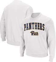 COLOSSEUM Men's Colosseum White Pitt Panthers Arch & Logo Sweatshirt