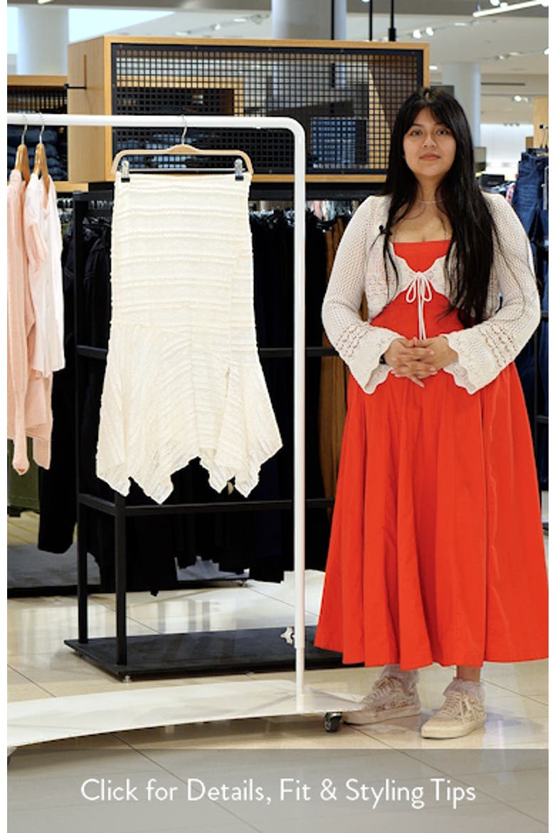 Lace Handkerchief Hem Skirt video