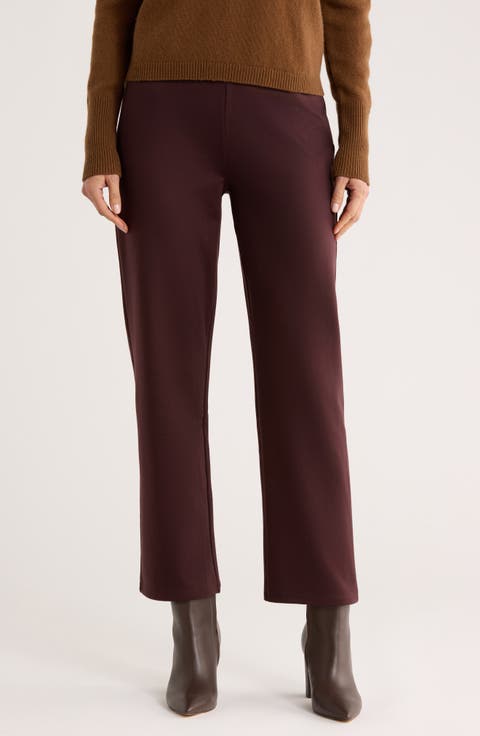 Double Knit Lantern Ankle Pants