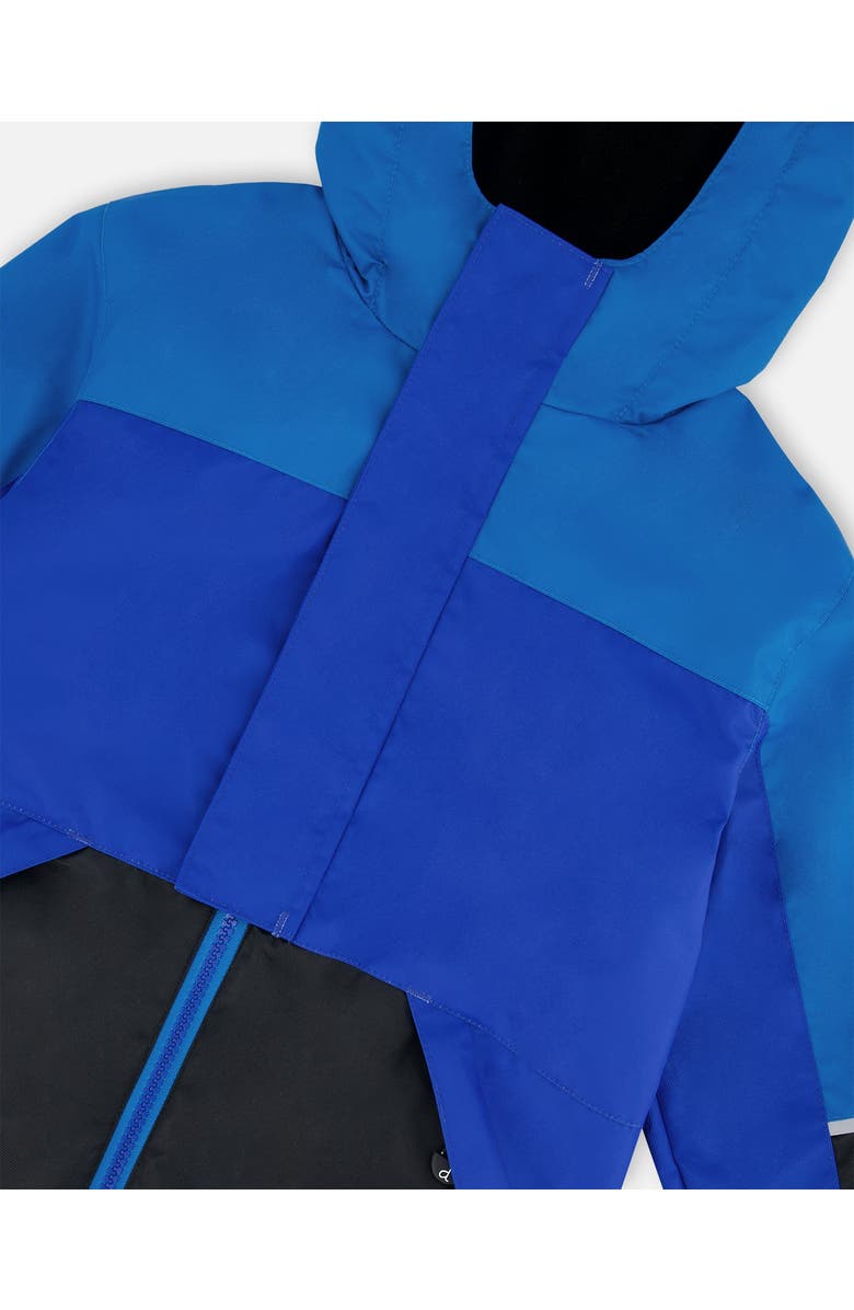Deux par Deux Boy's Two-Piece Mid-Season Outerwear Set Royal Blue And Black, Alternate, color,