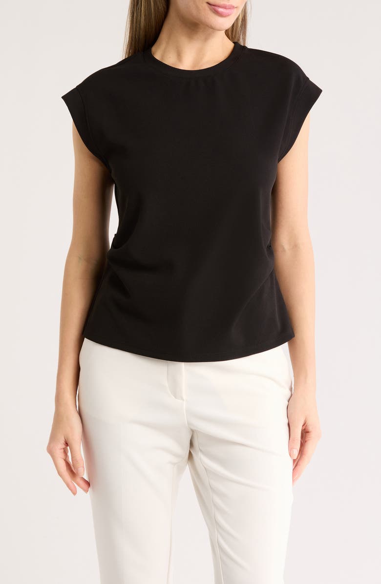MELLODAY Cinched Techno Top, Main, color, Black