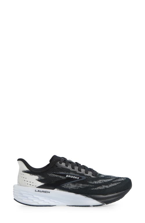 Brooks Launch 11 Running Shoe In Black/white
