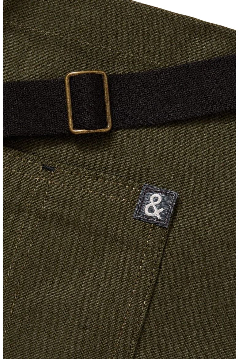 The Essential Apron - Olive Green Black Straps, Alternate, color, Olive