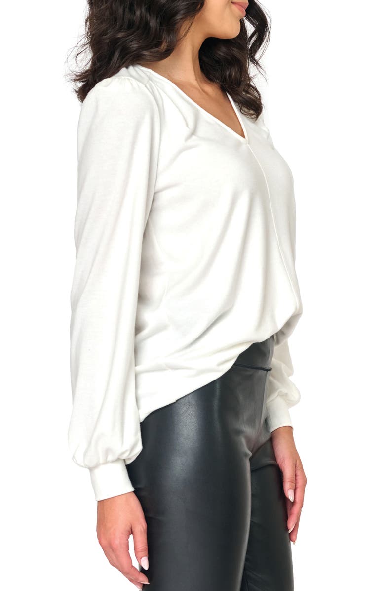 GIBSONLOOK V-Neck Sweater, Alternate, color, Ivory
