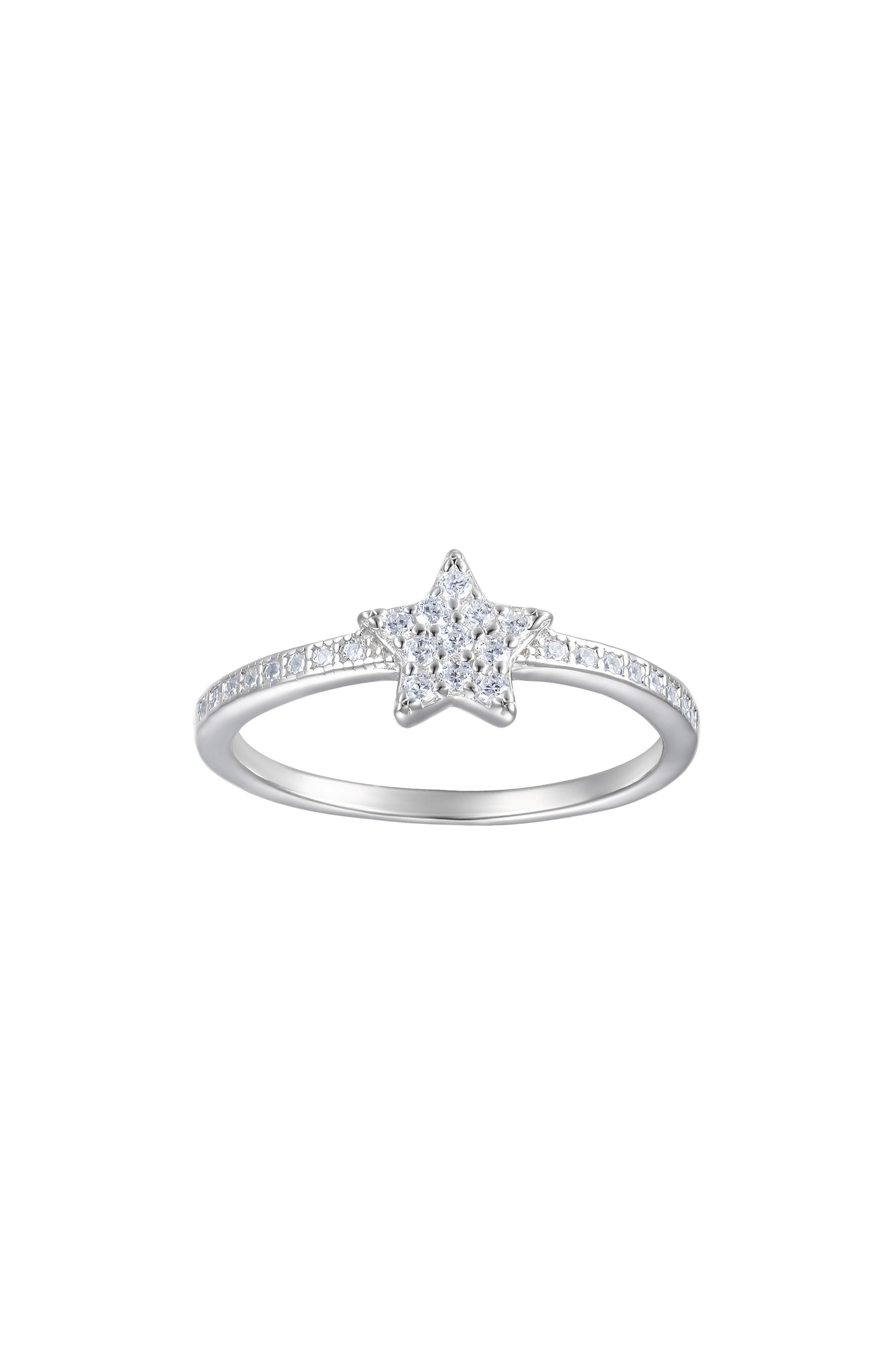 FZN Kids' Sterling Silver Star Eternity Ring