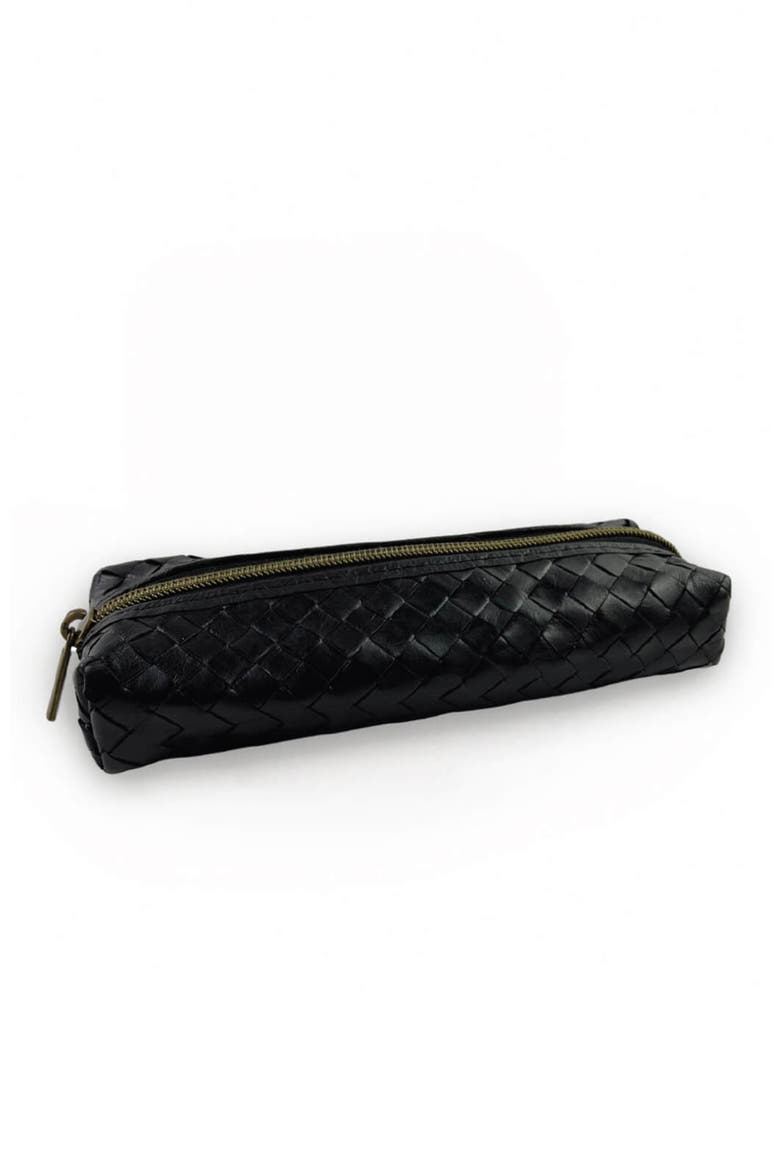 Woven Pencil Case, Main, color, Black