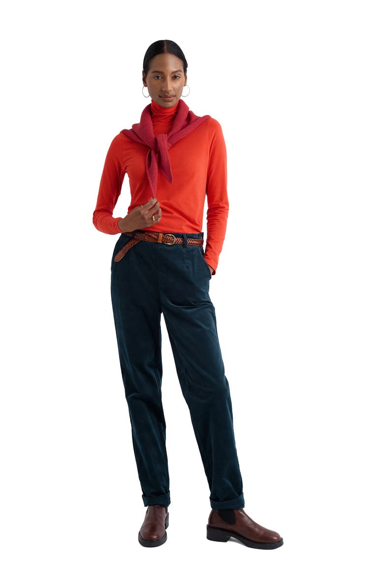 Landing Turtleneck Stretch Organic Cotton Top, Alternate, color, MELANGE BUCKET