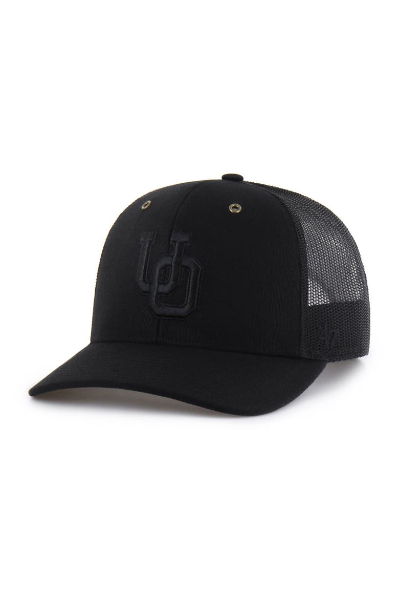 Men's Carhartt x '47 Black Oregon Ducks Trucker Adjustable Hat, Main, color, Black