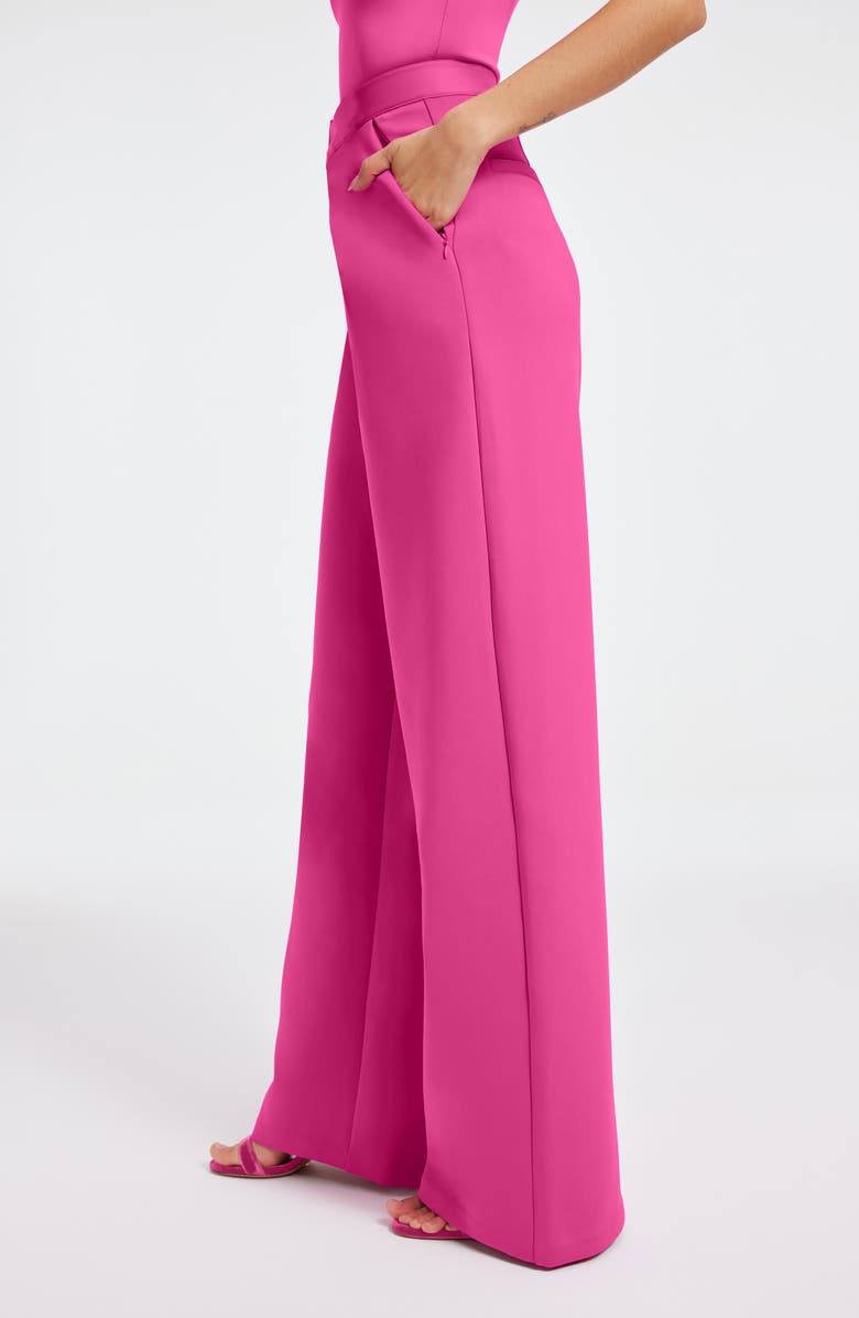 Good American Sculpting Column Trousers, Alternate, color, Pink Glow002