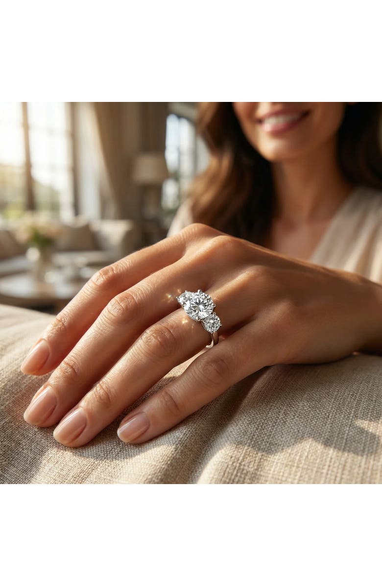 Bliss Diamond Certified 3 1/2Ct Diamond Engagement Ring 14k Gold or Platinum Lab Grown, Alternate, color, 14K White Gold