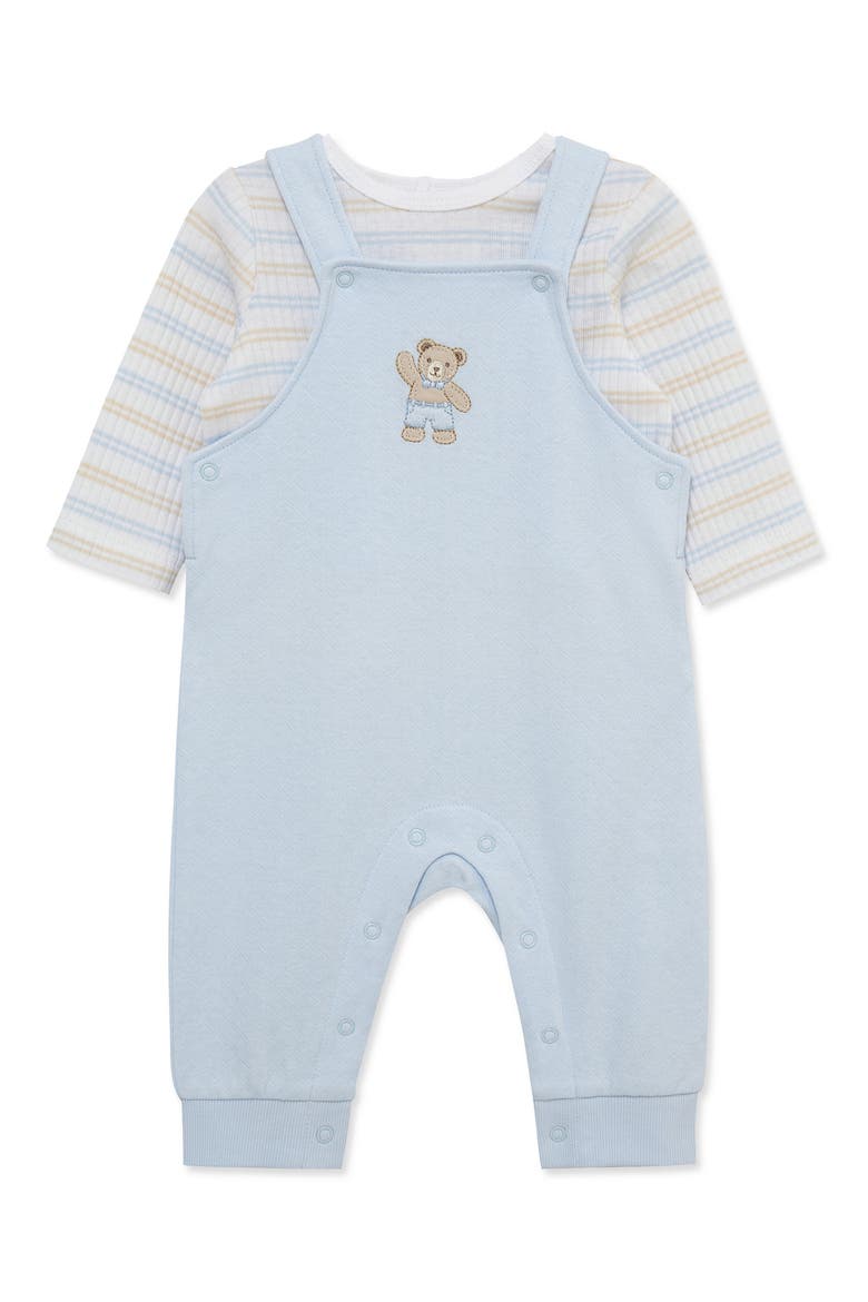 Dashing Organic Cotton Overall Set, Alternate, color, BLUE
