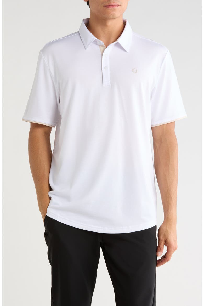 Featherweight On The Performance Polo, Main, color, WHITE