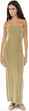 Mother of All Papper Strapless Maxi Dress
