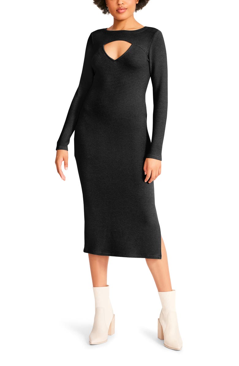 BB Dakota by Steve Madden Love Shrug Long Sleeve Body-Con Dress, Alternate, color,