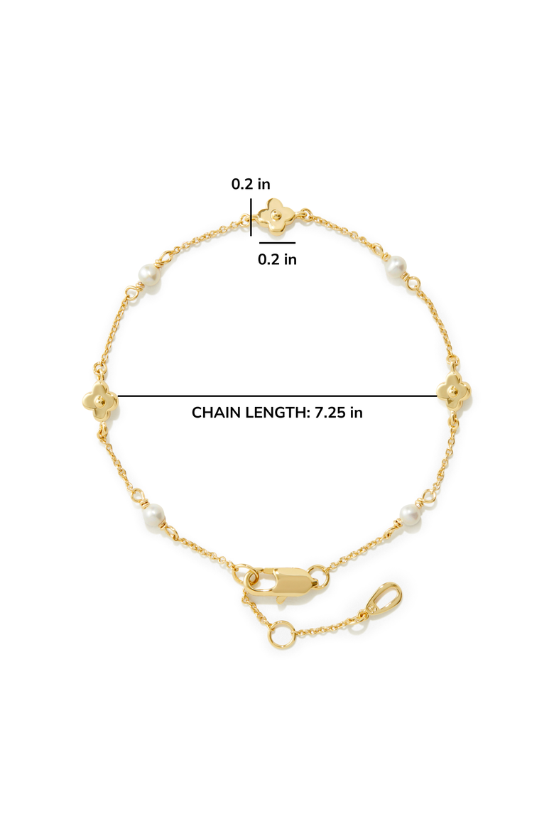 Flower Bracelet - Hannah Bracelet, Alternate, color, Gold