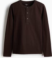H&M Four-Way Stretch Regular-Fit Henley Top