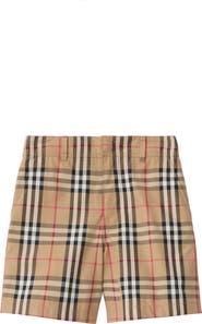 Burberry Check Cotton Oxford Shorts