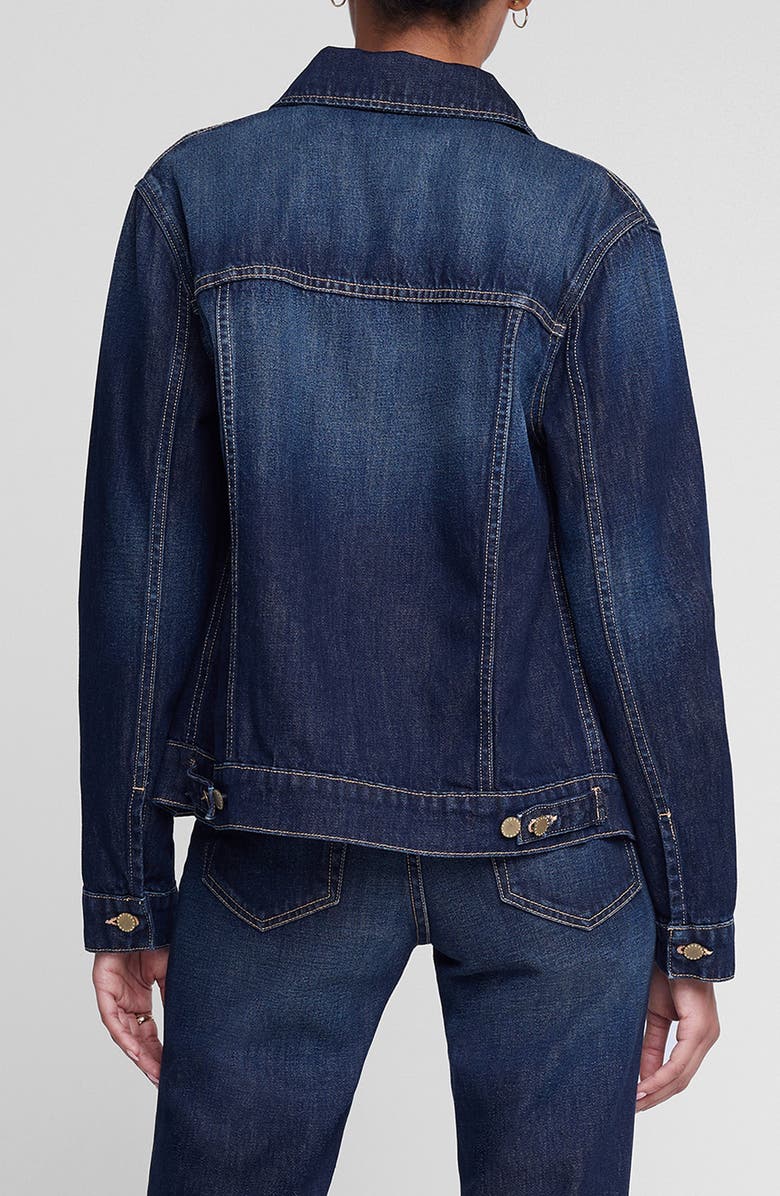 L'AGENCE Mack Oversize Denim Jacket, Alternate, color, 