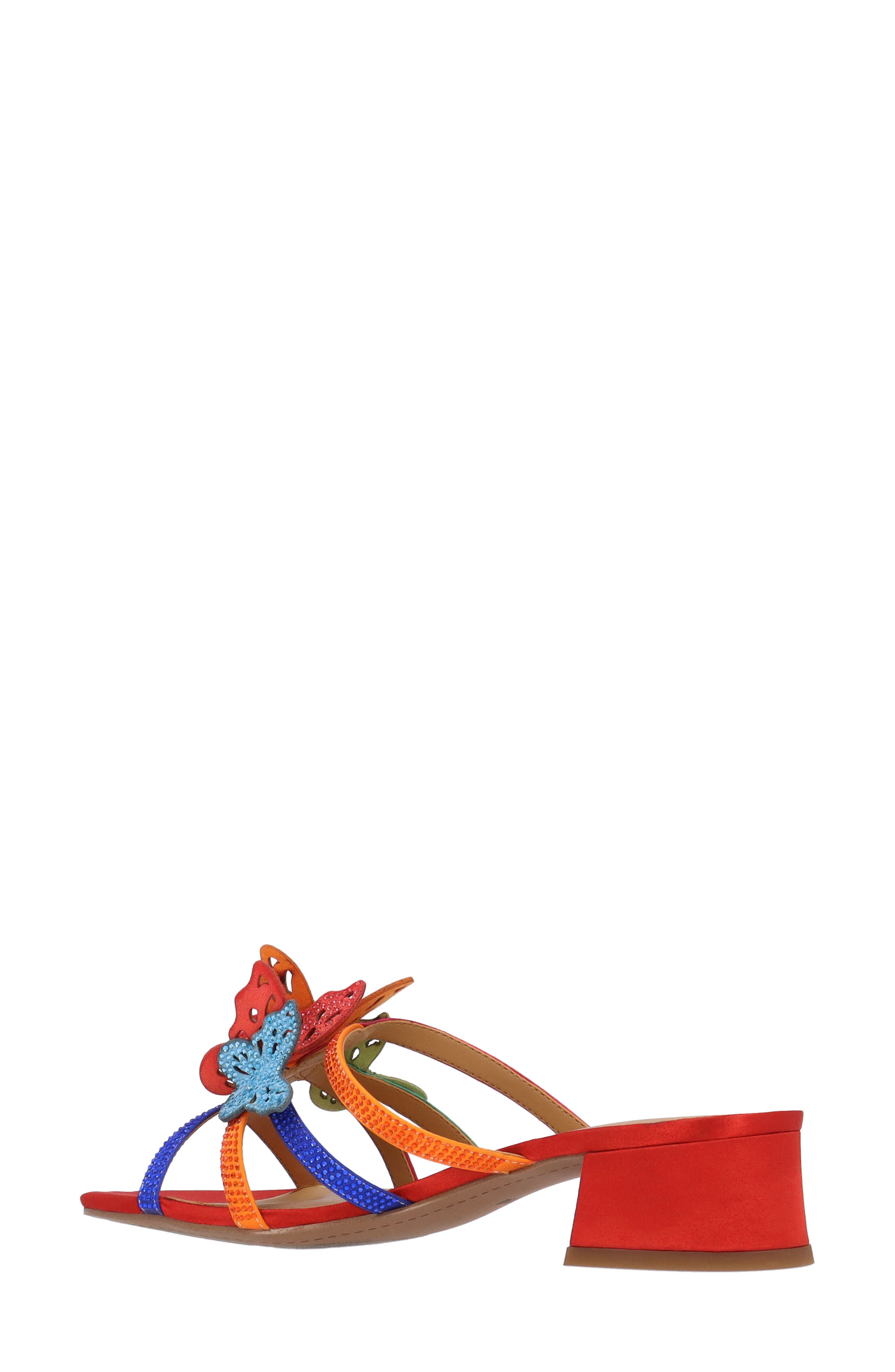 Butterfly Block Heel Sandal, Alternate, color, BRIGHT MULTI