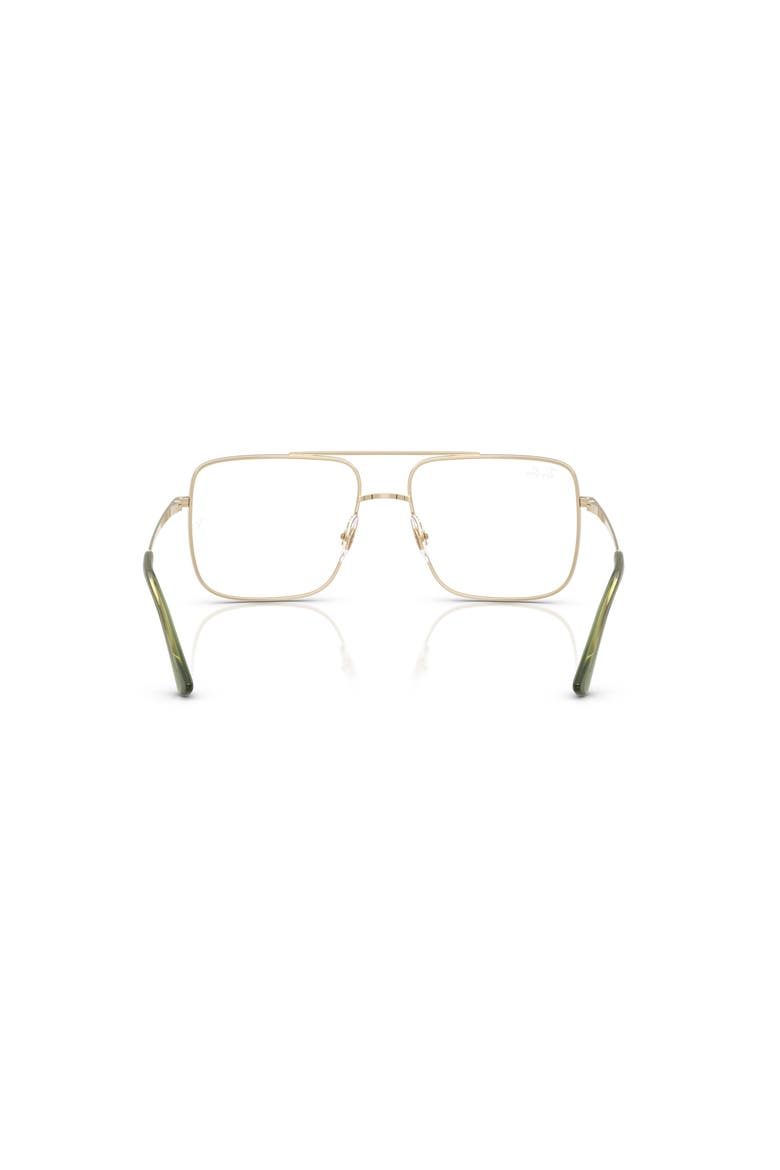56mm Square optical glasses, Alternate, color, Gold
