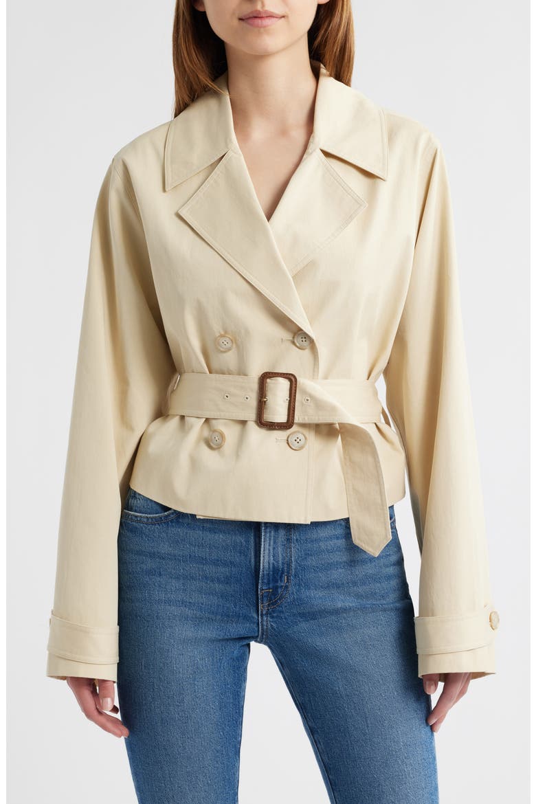 The Uniform Short Trench Coat, Main, color, OAT
