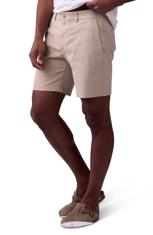 The Normal Brand Stretch Cotton Chino Shorts In Khaki