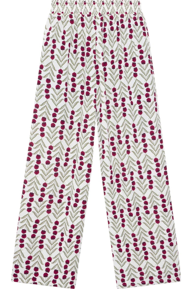 Print Wide Leg Trouser, Alternate, color, Neutral