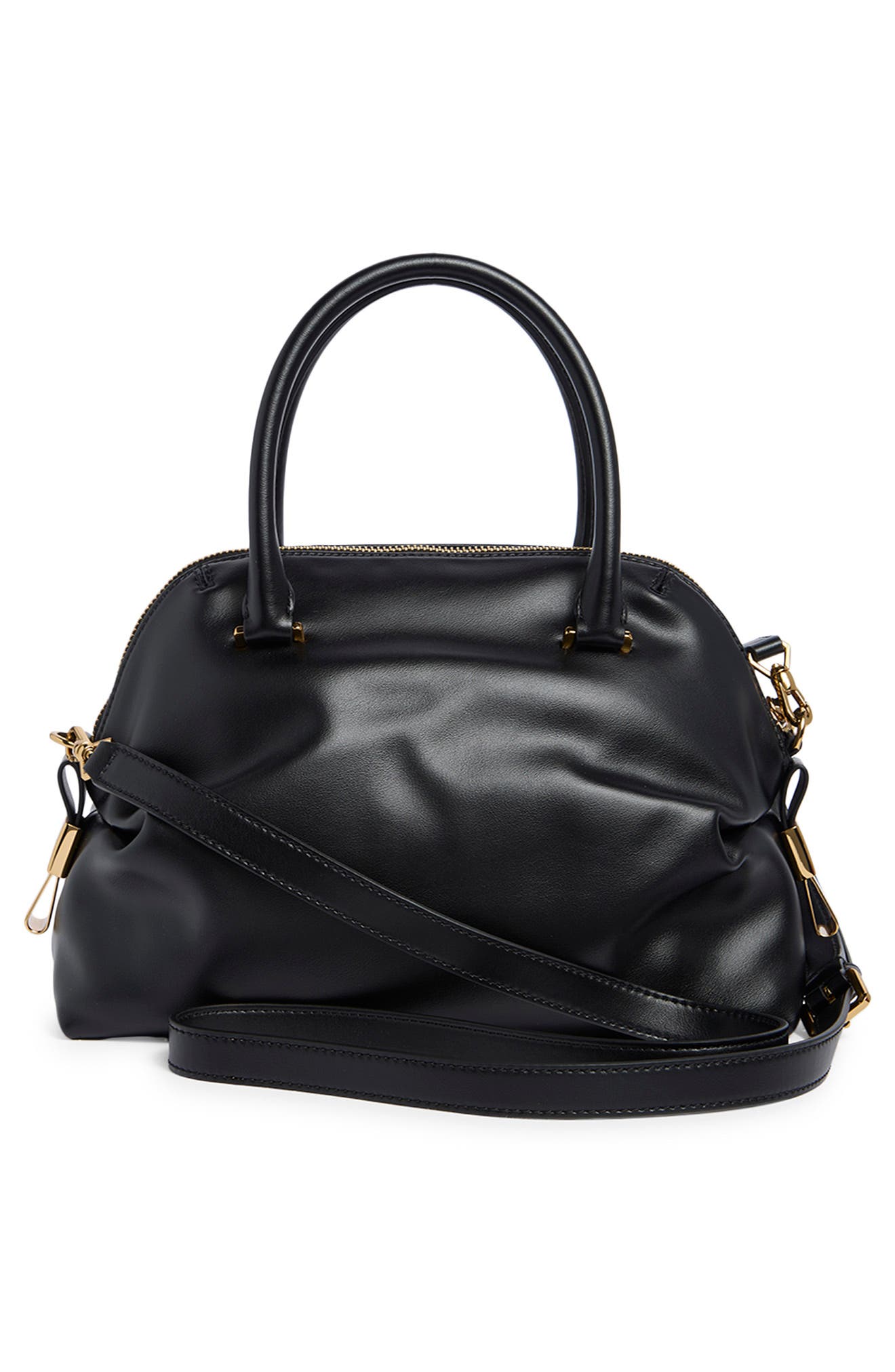 Charlaine Satchel Bag, Alternate, color, BLACK/ GOLD