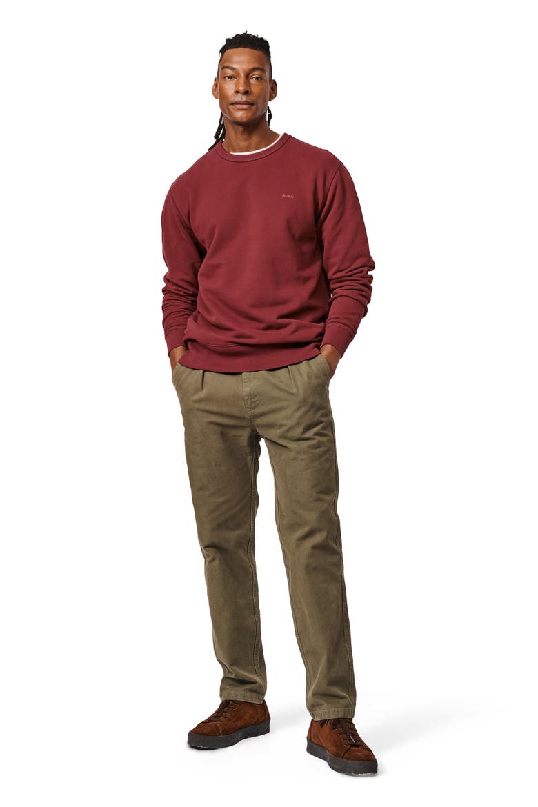Vestry Crew Neck Sweatshirt, Alternate, color, Port