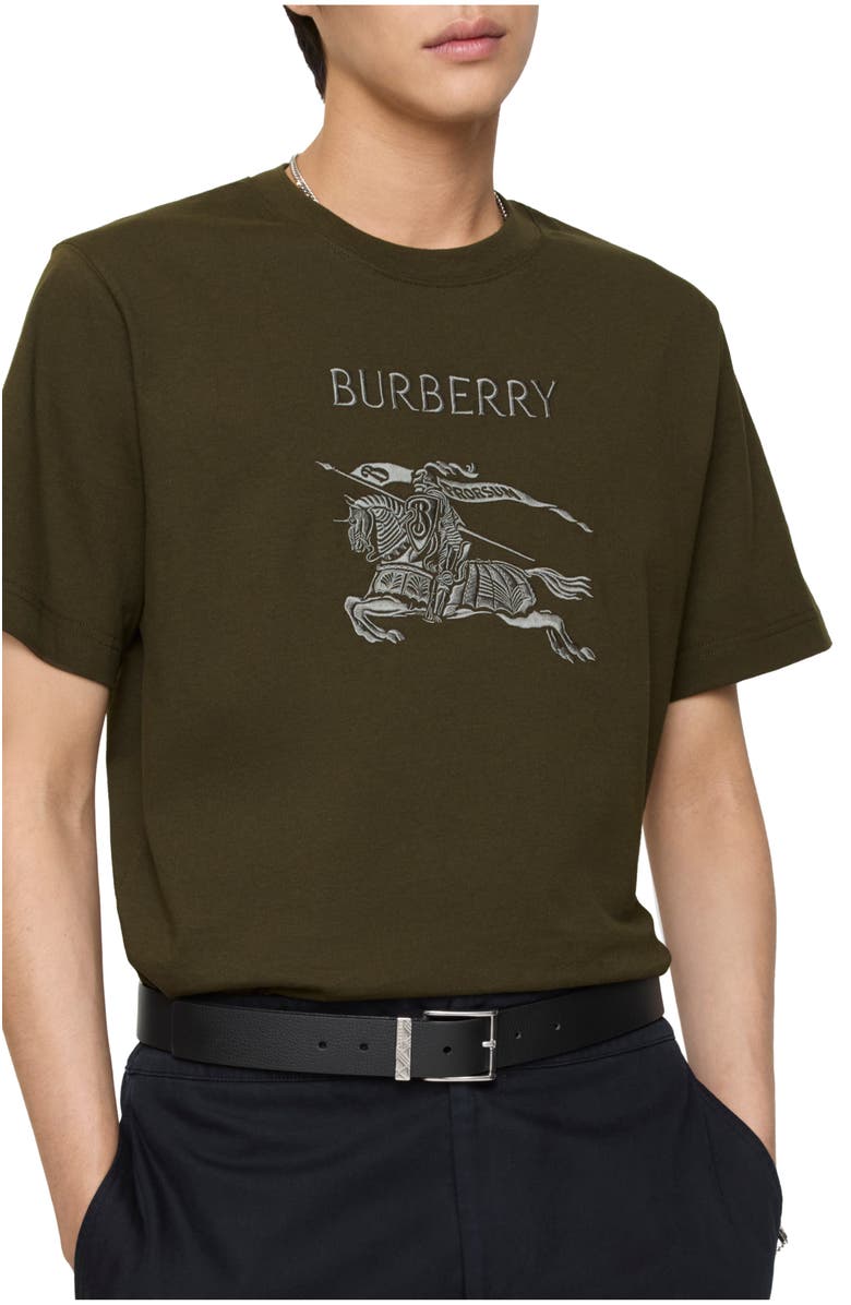 Burberry EKD Cotton T-shirt, Main, color, Marsh Green