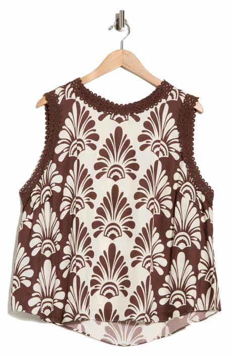 T Tahari Eyelet Trim Shell