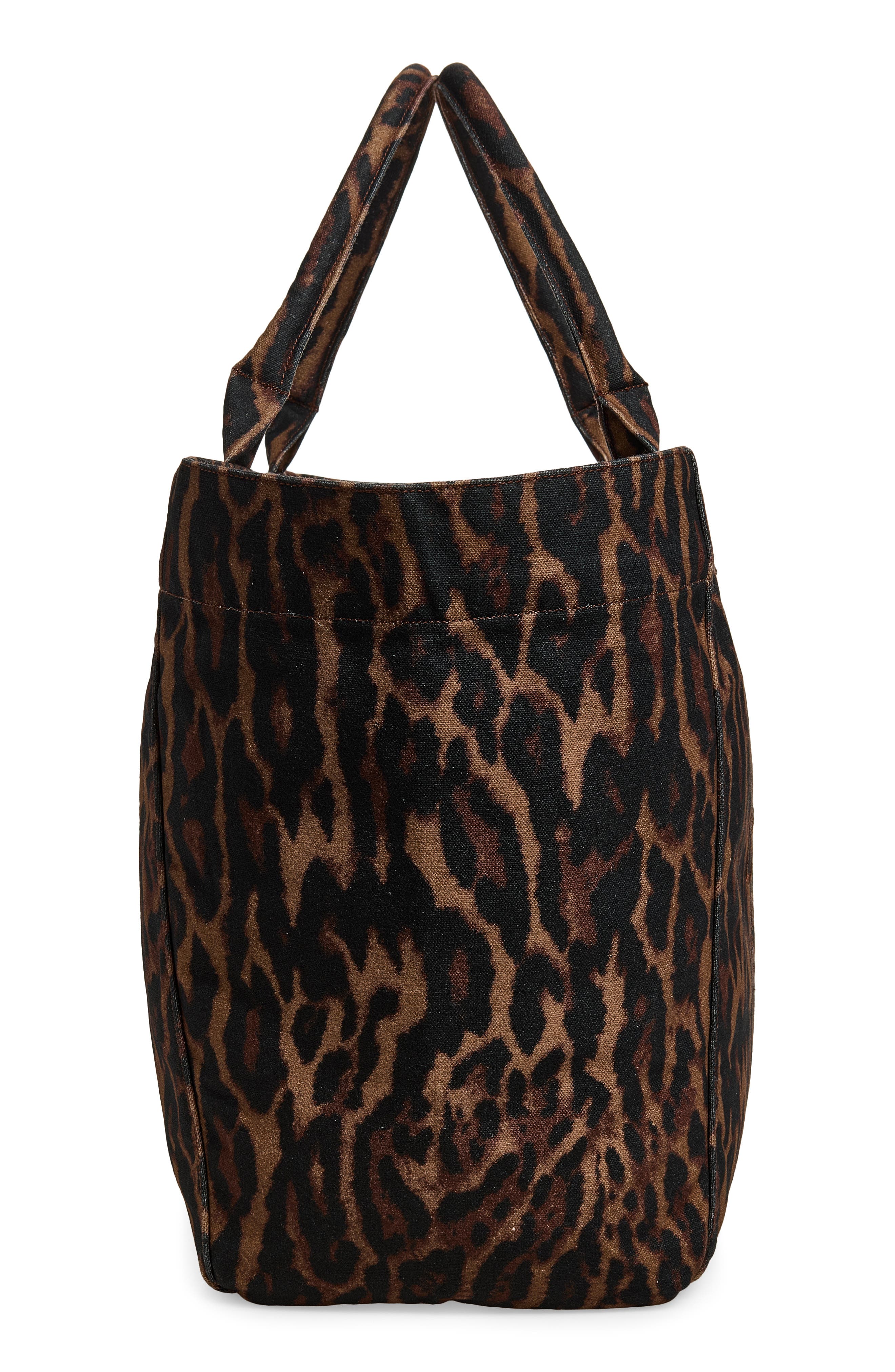 XXL Easy Shopper Leopard Print Tote, Alternate, color, AUTUMN MAPLE
