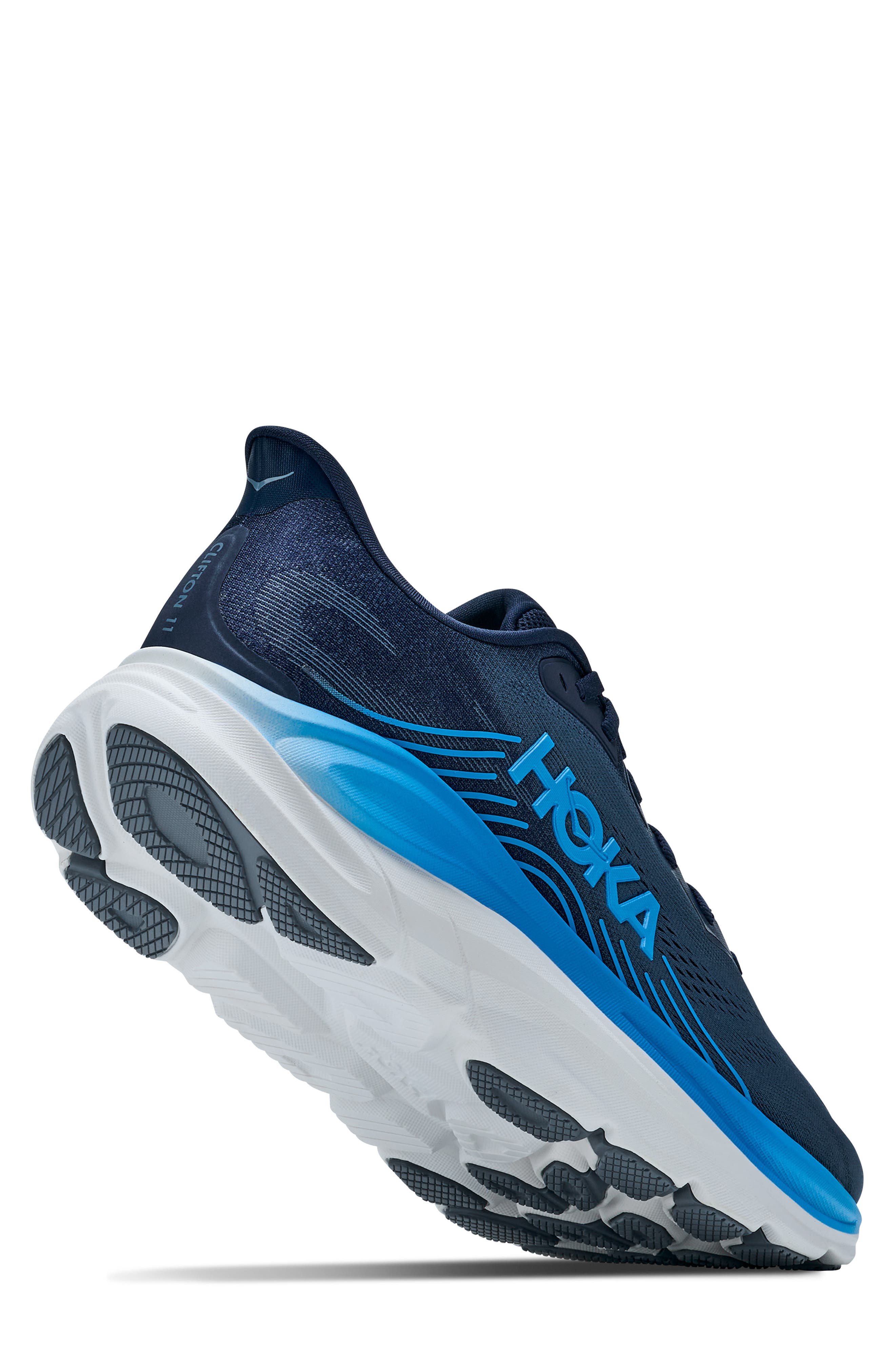 Clifton 11 Running Shoe, Alternate, color, VARSITY NAVY / FADED NAVY