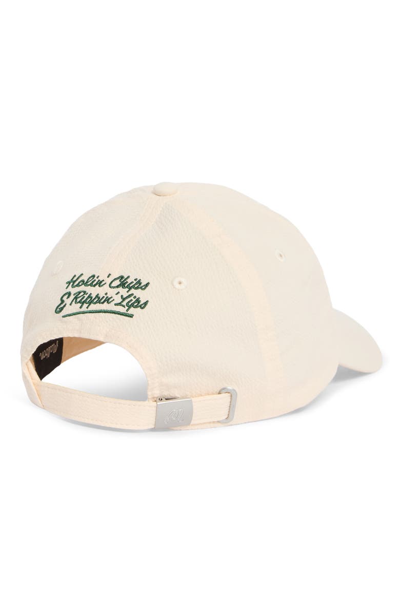 MALBON Golf & Bass Club Dad Hat, Alternate, color, Ivory