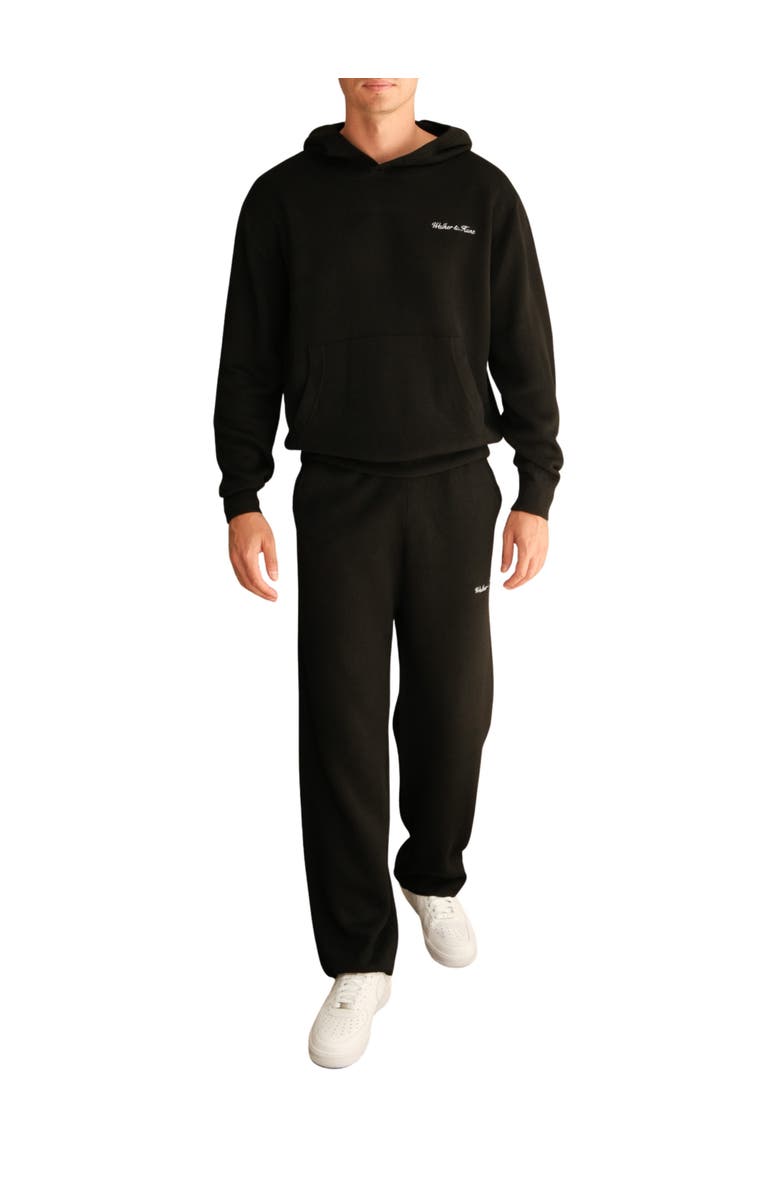 Walker & Hunt Merino Blend Knitted Hoodie, Alternate, color, Black