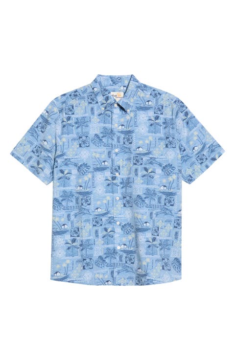 Tapa Montage Button Down Shirt