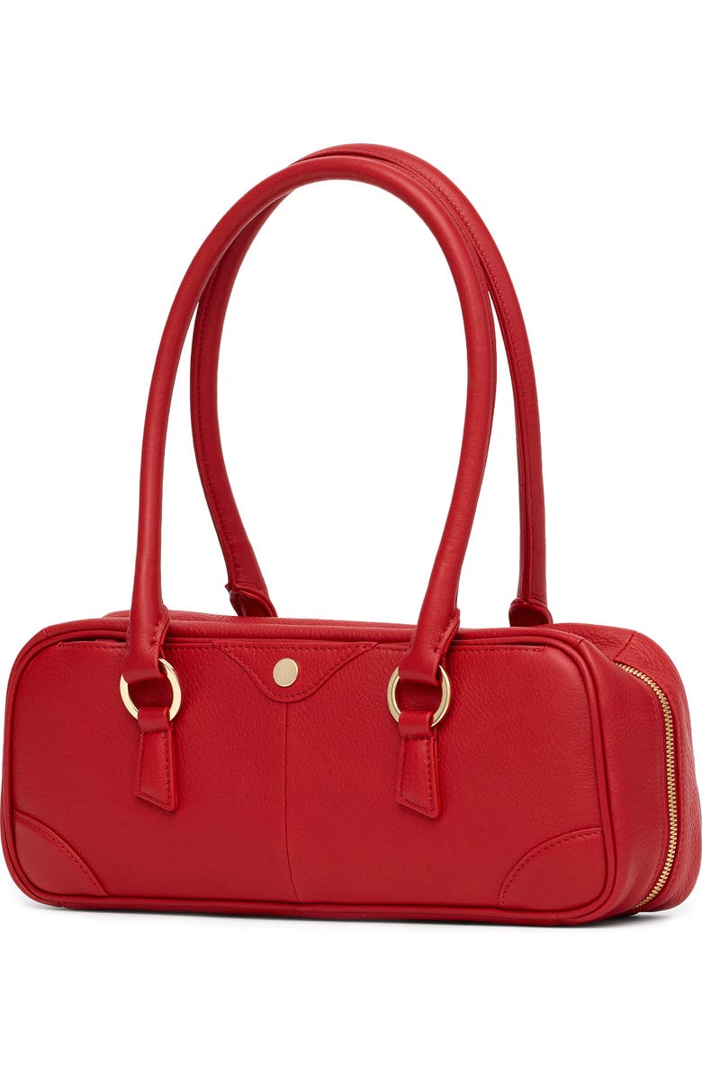 HAMMITT Small Meredith Leather Shoulder Bag, Alternate, color, Chili Red/ Gold