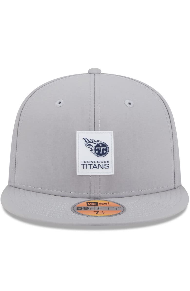 New Era Men's New Era Gray Tennessee Titans 2025 Sideline  59FIFTY Fitted Hat, Alternate, color, Gray