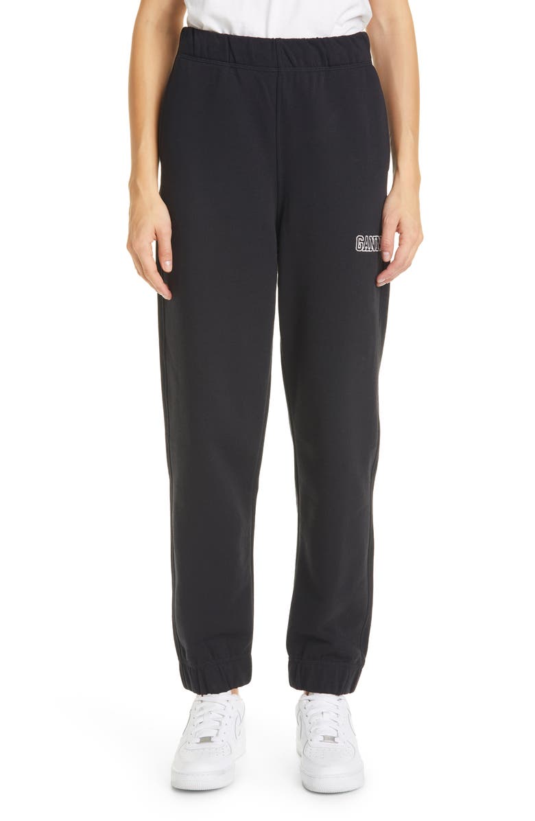 Ganni Software Isoli Logo Sweatpants, Main, color,