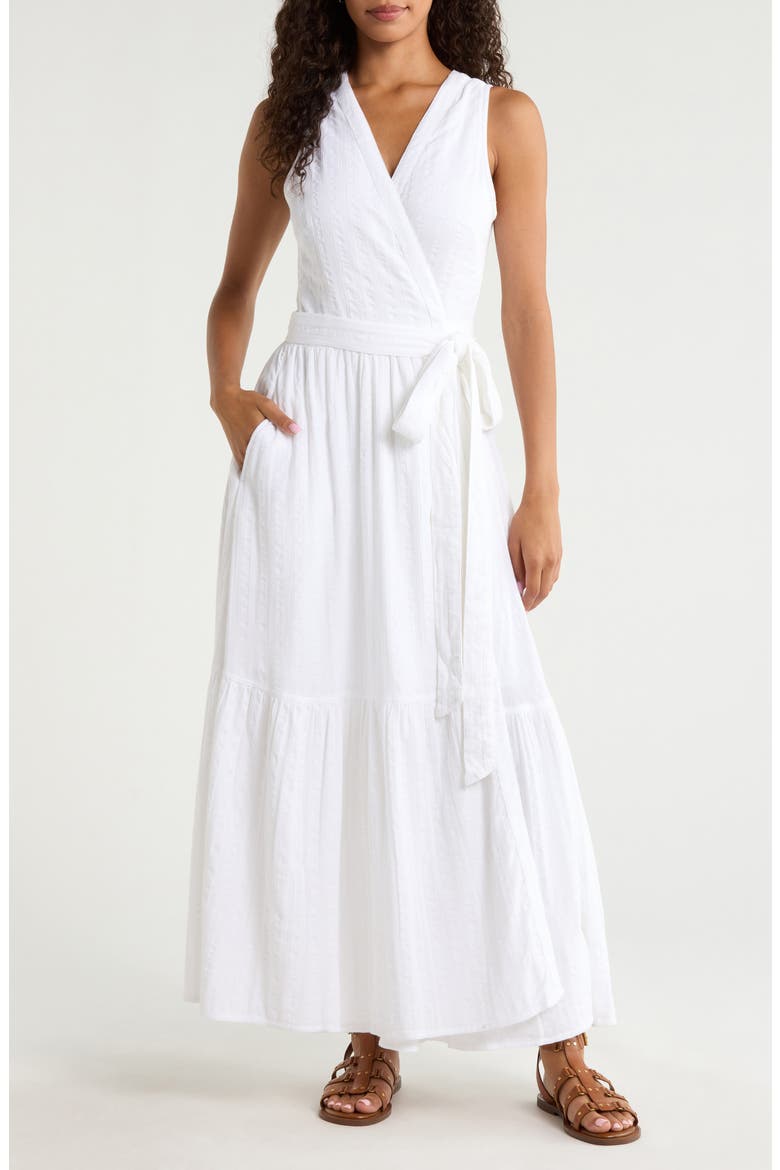 cotton wrap dress Lilou White Cotton Wrap Midi Dress  Ciao Lucia