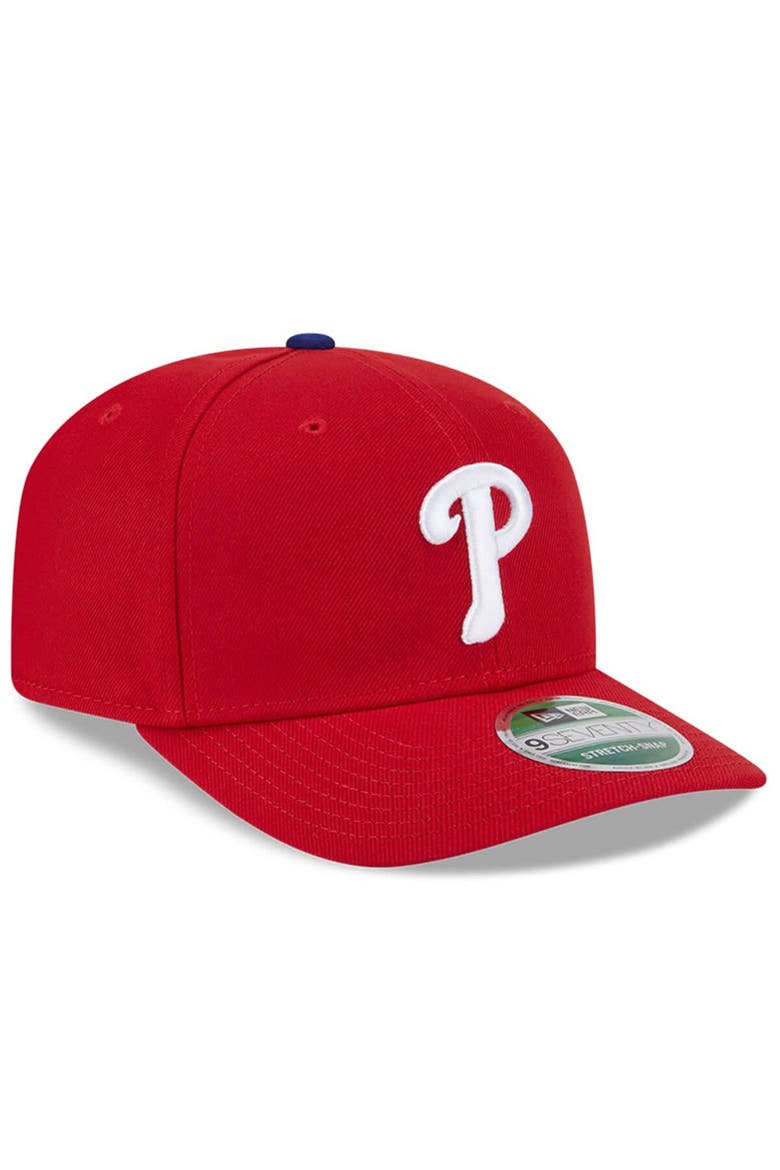 Men's New Era  Red Philadelphia Phillies Player Replica 9SEVENTY Adjustable Hat, Alternate, color, Red