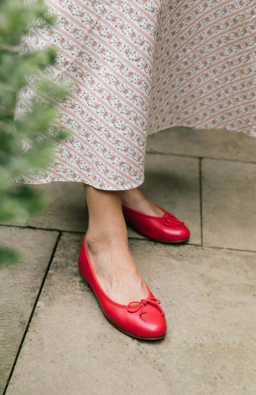 Margaux The Demi Flat In Red