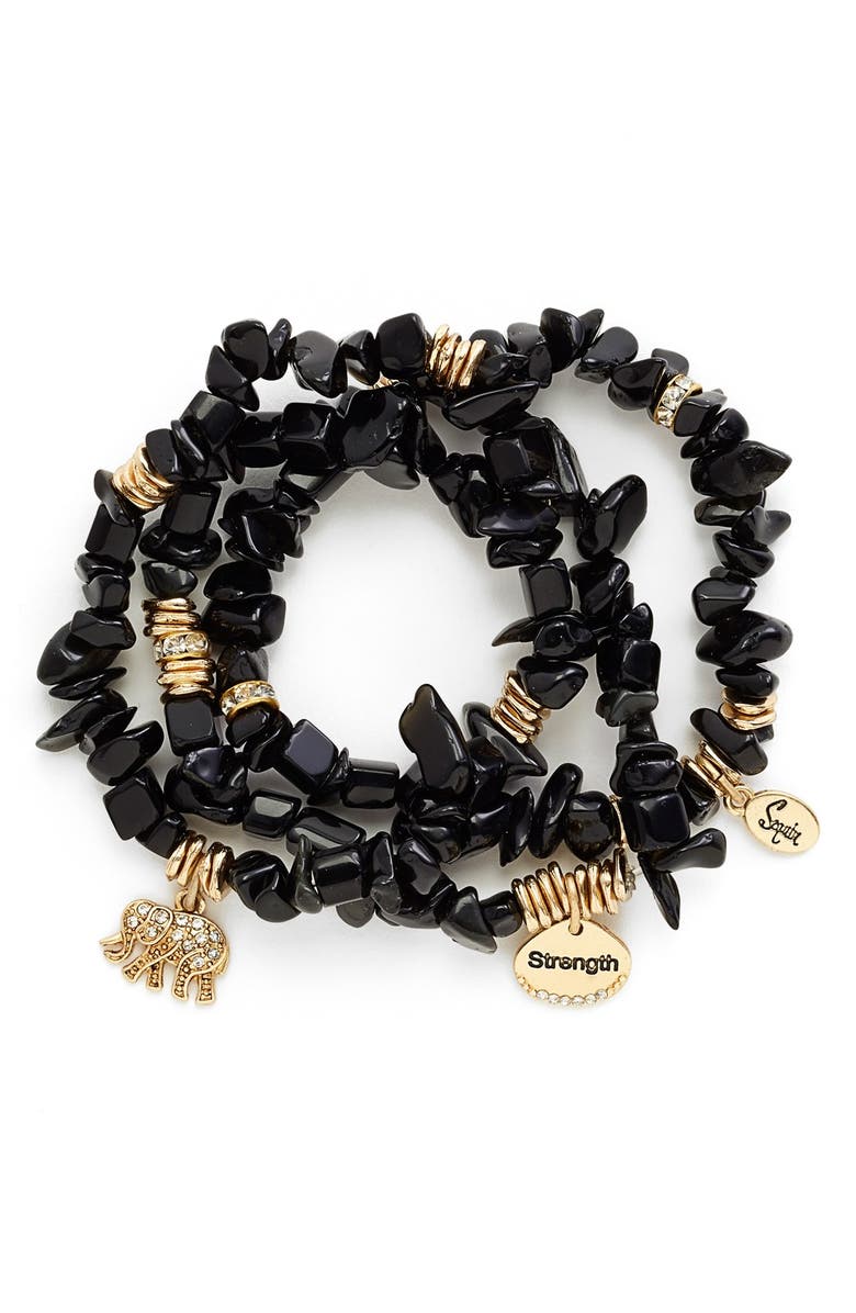 Sequin Stone Stretch Bracelets, Main, color, 