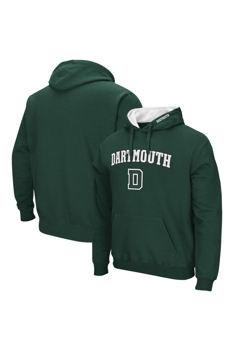 Men's Colosseum Green Dartmouth Big Green Arch and Logo Pullover Hoodie, Main, color, Green