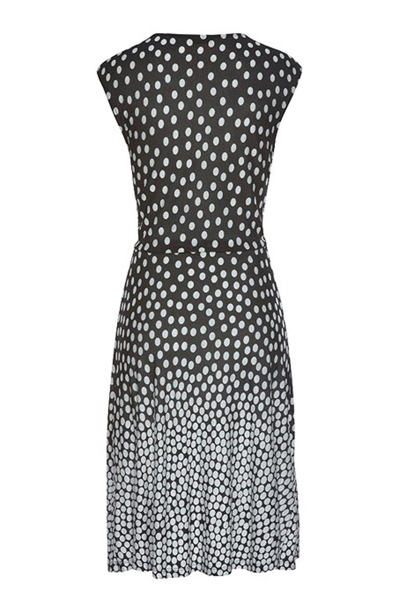 LASCANA Women's Polka Dot V-Neck Dress, Alternate, color, White Dot