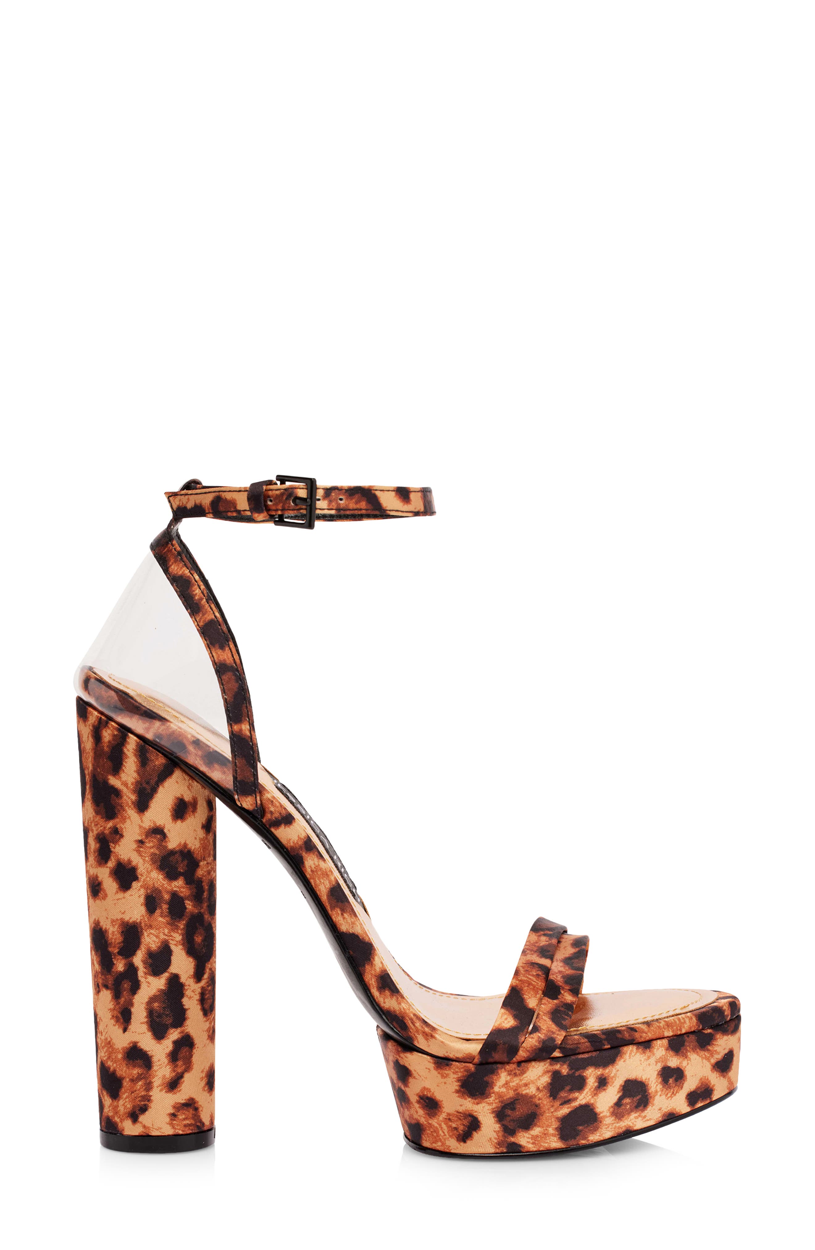 Platform Sandal, Alternate, color, LEOPARD