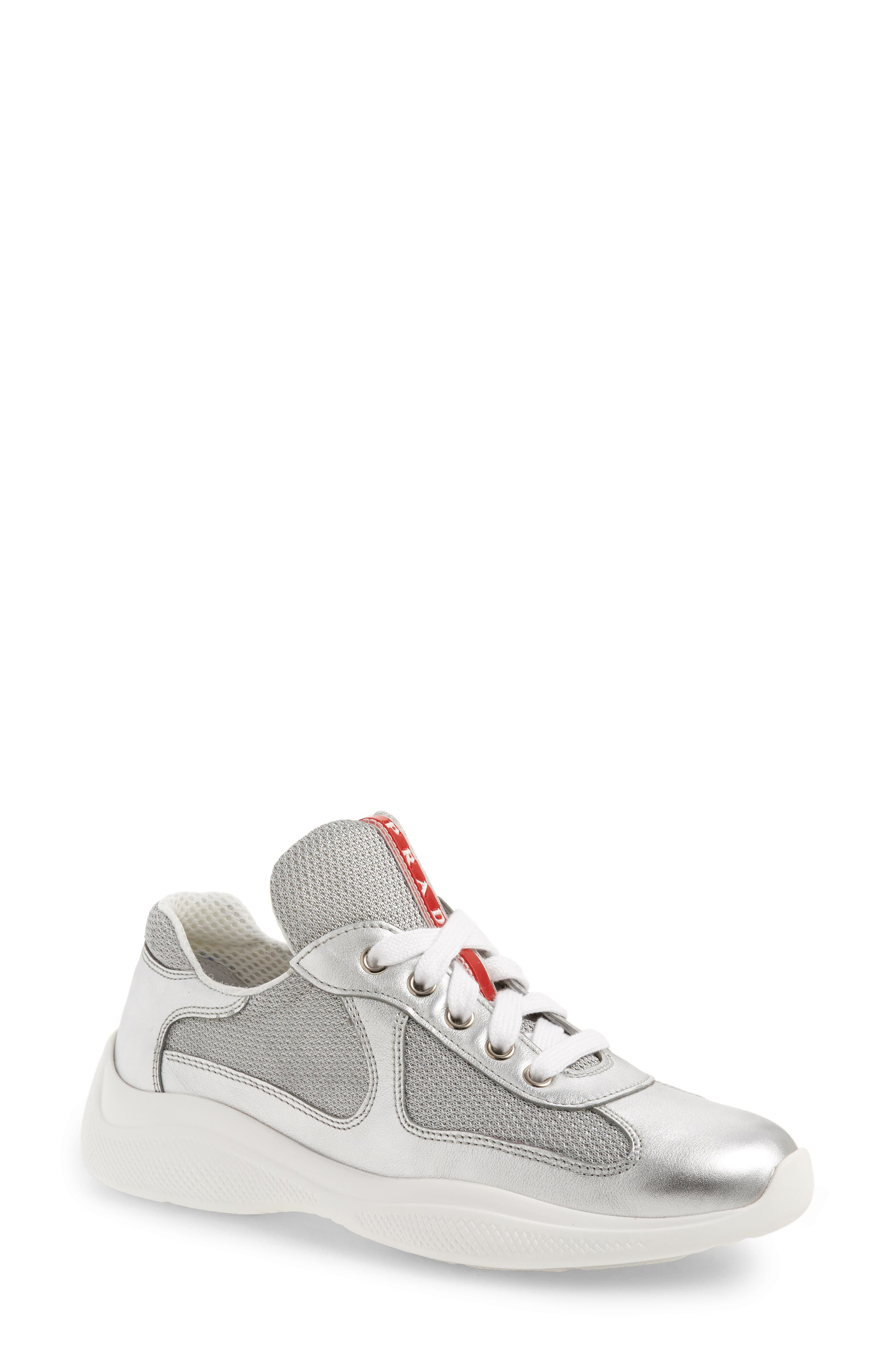 Prada Low-Top Sneaker, Main, color, 