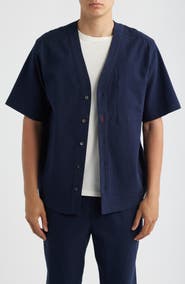 Imperfects Mr. Lynch's Benny Short Sleeve Seersucker Button-Up Jersey