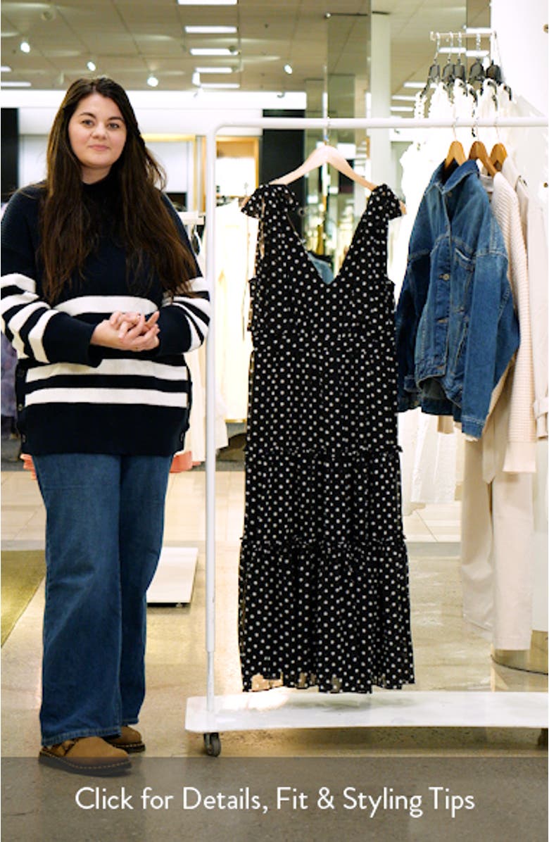 Ada Polka Dot Sleeveless Maxi Dress, sales video thumbnail