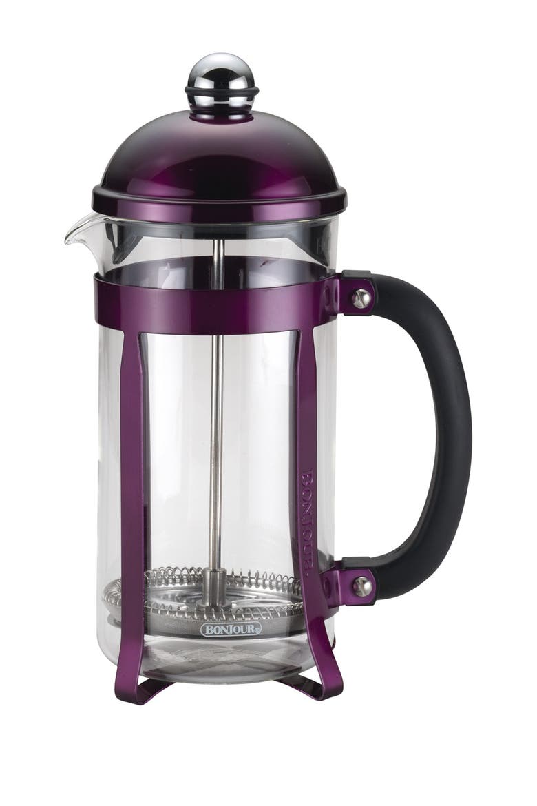 Coffee Maximus 33.8 fl. oz. Purple French Press, Alternate, color, PURPLE